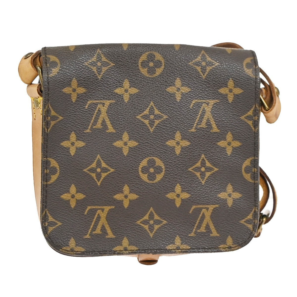 LOUIS VUITTON Mini Cartouchiere Shoulder Bag Monogram Leather BN M51254 34KD084