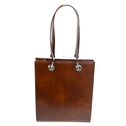 CARTIER Panthere Shoulder Hand Bag Leather Brown Silver France 82RL681