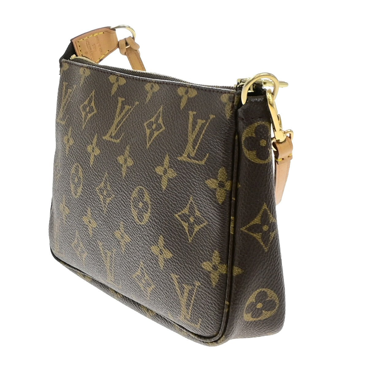 LOUIS VUITTON Pochette Accessoires Hand Bag Monogram Leather BN M51980 12YH081