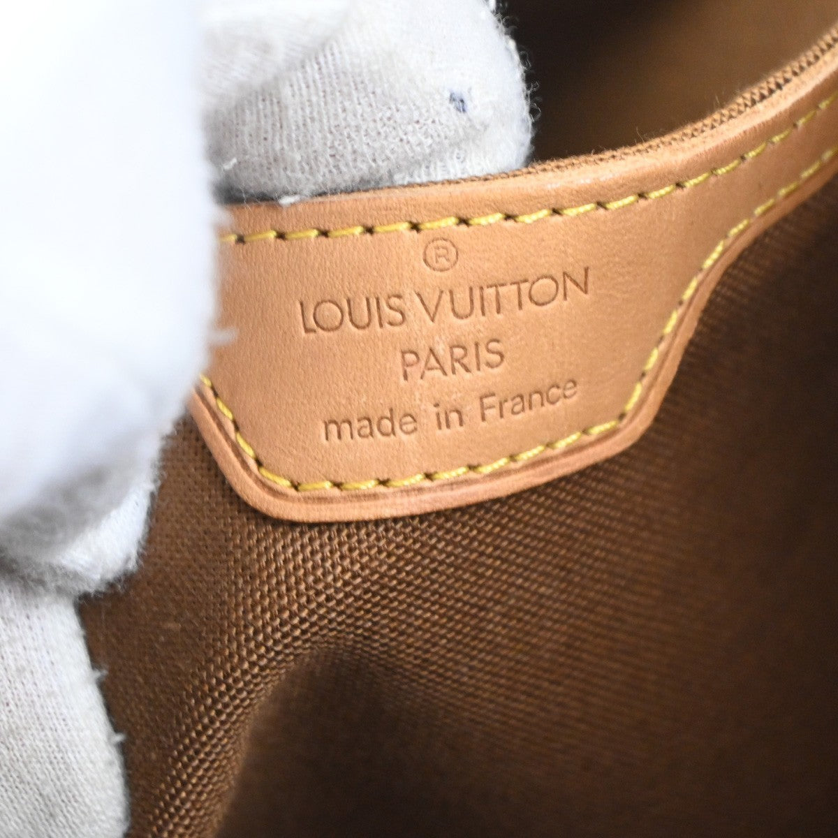 LOUIS VUITTON Montsouris GM Backpack Bag Monogram Leather Brown M51135 97TA524