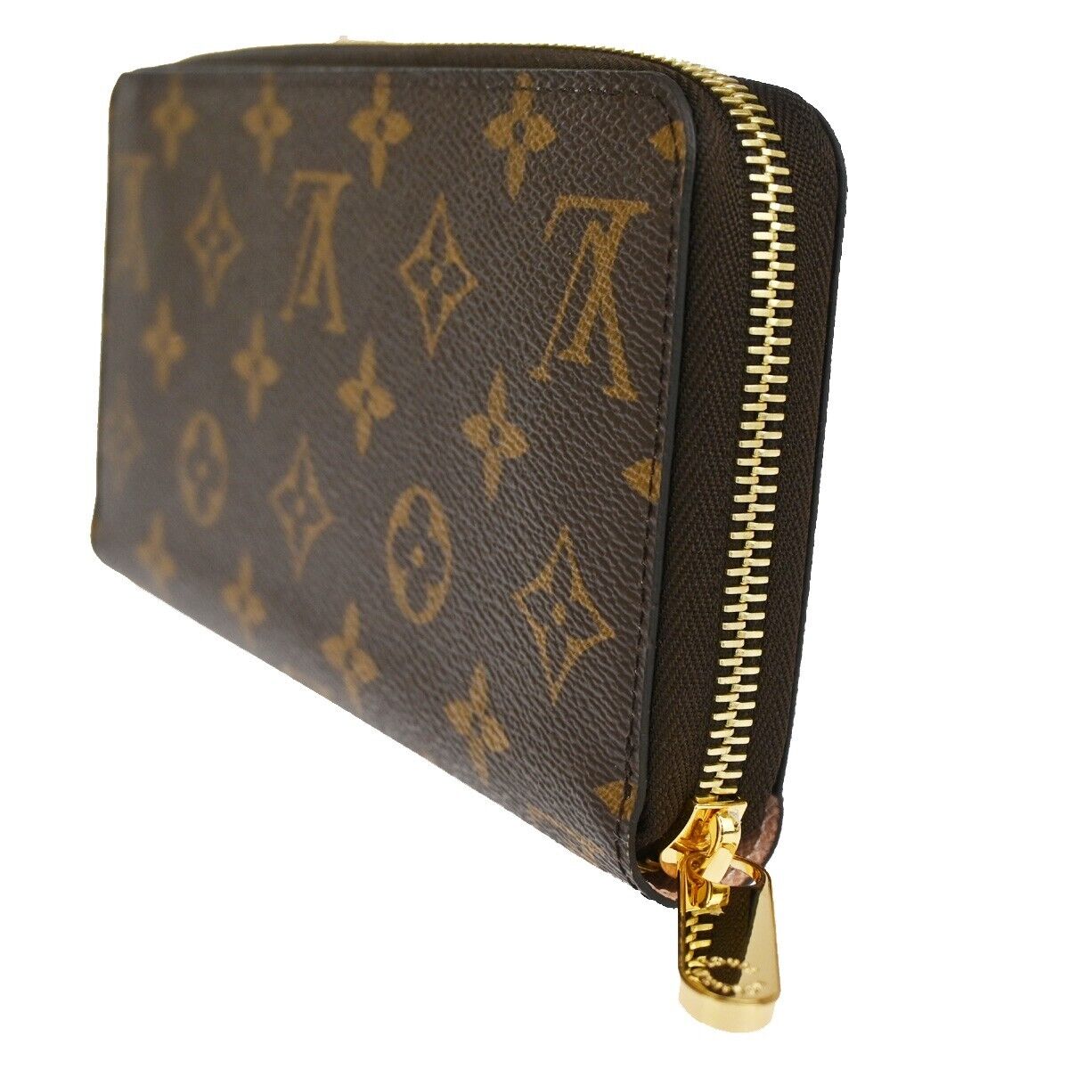 LOUIS VUITTON Zippy Wallet Vivienne Monogram Leather Brown Rose M69054 59RJ206