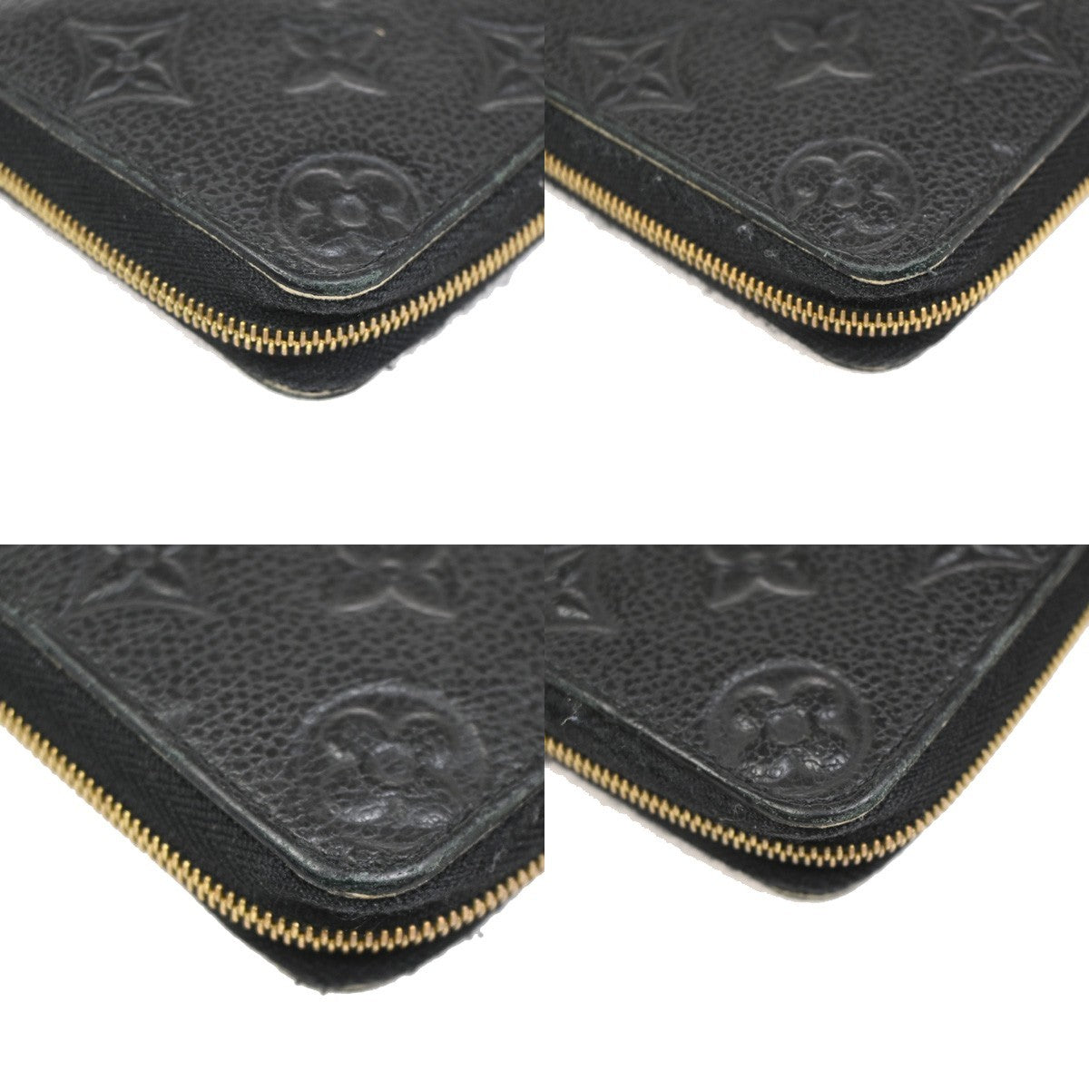 LOUIS VUITTON Zippy Coin Purse Wallet Monogram Empreinte Black M60574 62ZA256