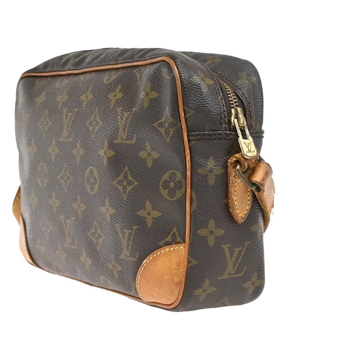 LOUIS VUITTON Trocadero 27 Shoulder Bag Monogram Leather Brown M51274 65PA043