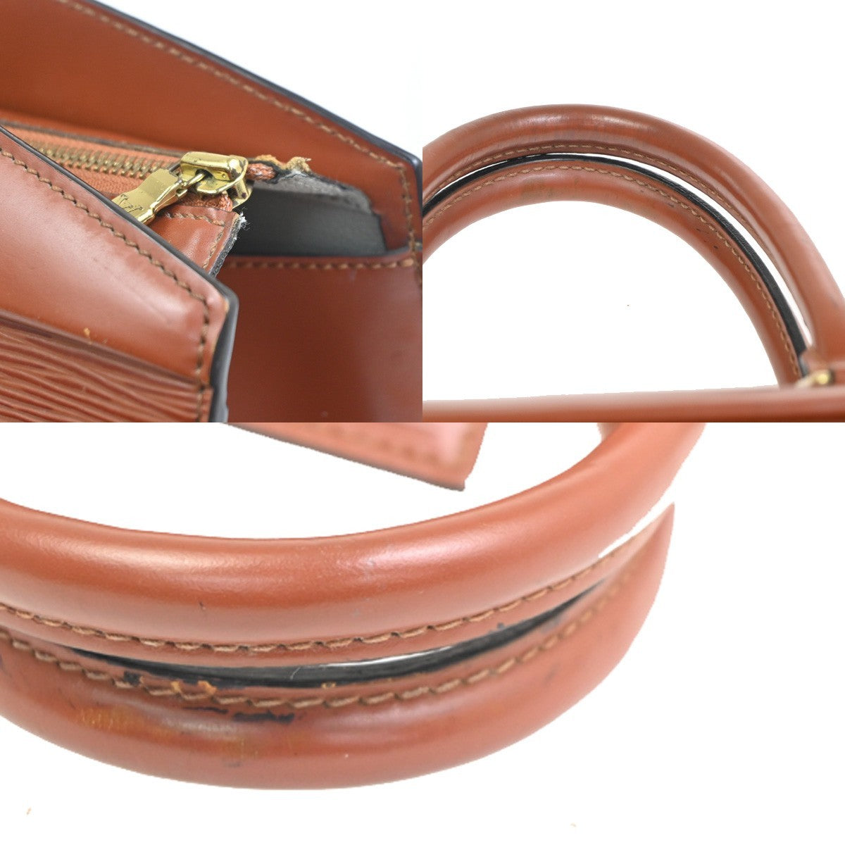 LOUIS VUITTON LV Logo Riviera Hand Bag Epi Leather Brown France M48183 88CA775