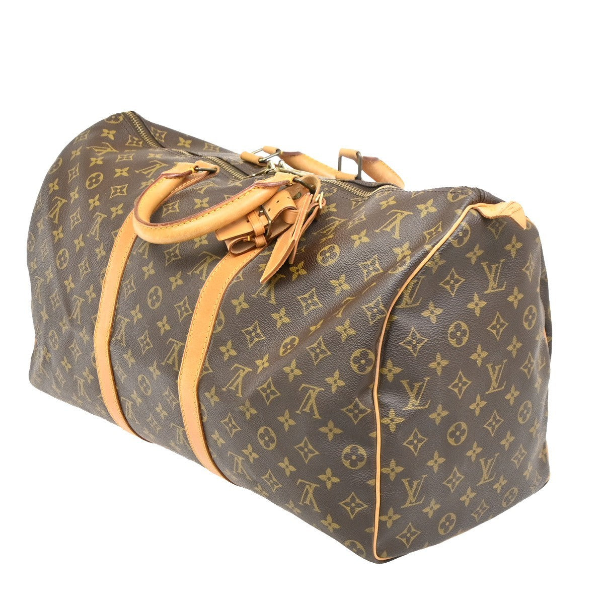 LOUIS VUITTON Keepall 50 Travel Hand Bag Monogram Leather Brown M41426 75MA038