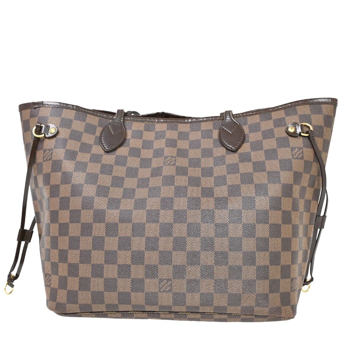 LOUIS VUITTON Neverfull MM Shoulder Bag Damier Ebene Leather BN N51105 23FA323