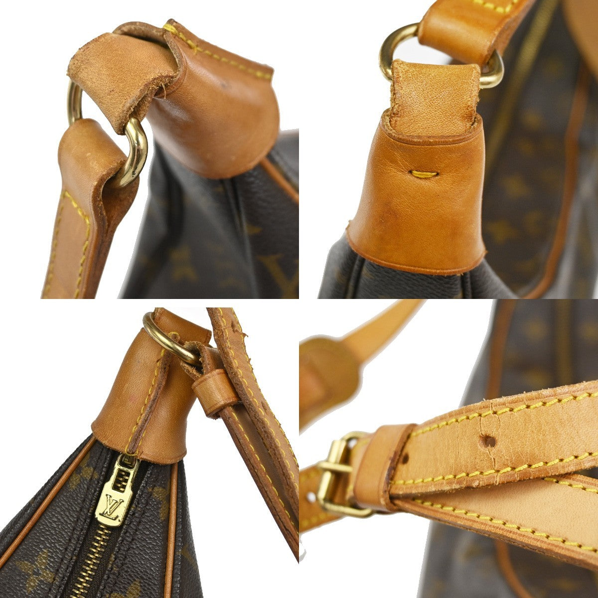 LOUIS VUITTON Boulogne 35 Shoulder Bag Monogram Leather Brown M51260 82YJ178