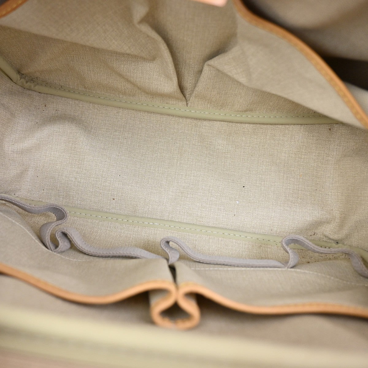 LOUIS VUITTON LV Logo Deauville Hand Bag Monogram Leather Brown M47270 75TA107
