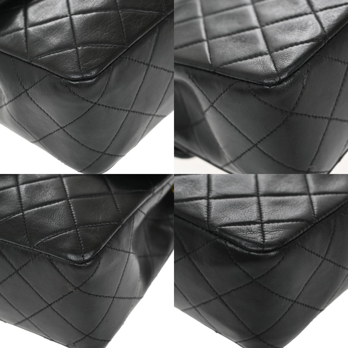 CHANEL CC Mini Matelasse Chain Shoulder Bag Leather Black GHW Vintage 318RF284