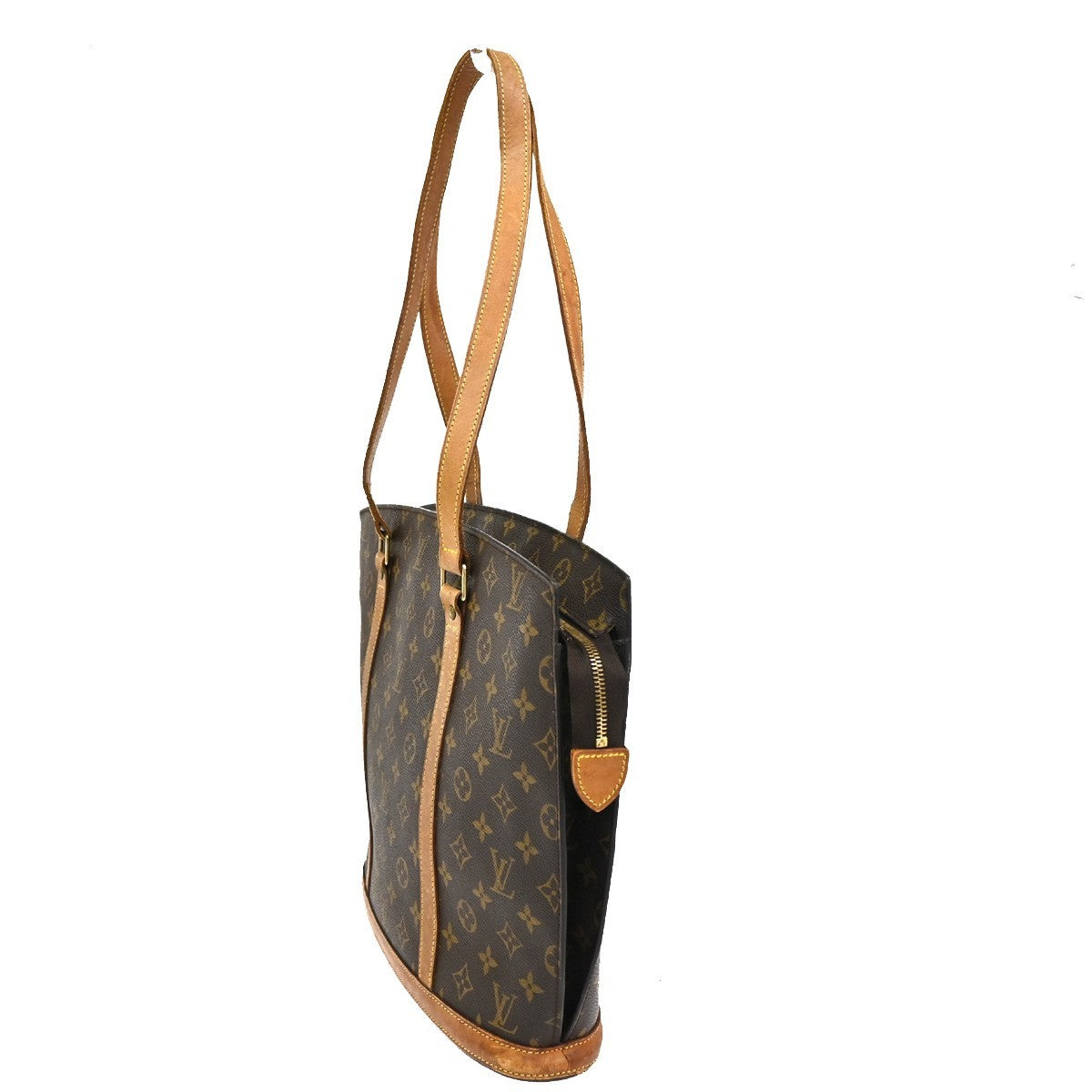 9.Live LOUIS VUITTON BABYLONE Shoulder Bag Monogram Leather Brown M51102 34CA708