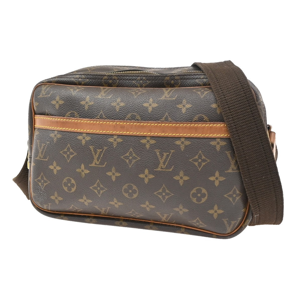LOUIS VUITTON Reporter PM Crossbody Shoulder Bag Monogram Leather M45254 88YJ025