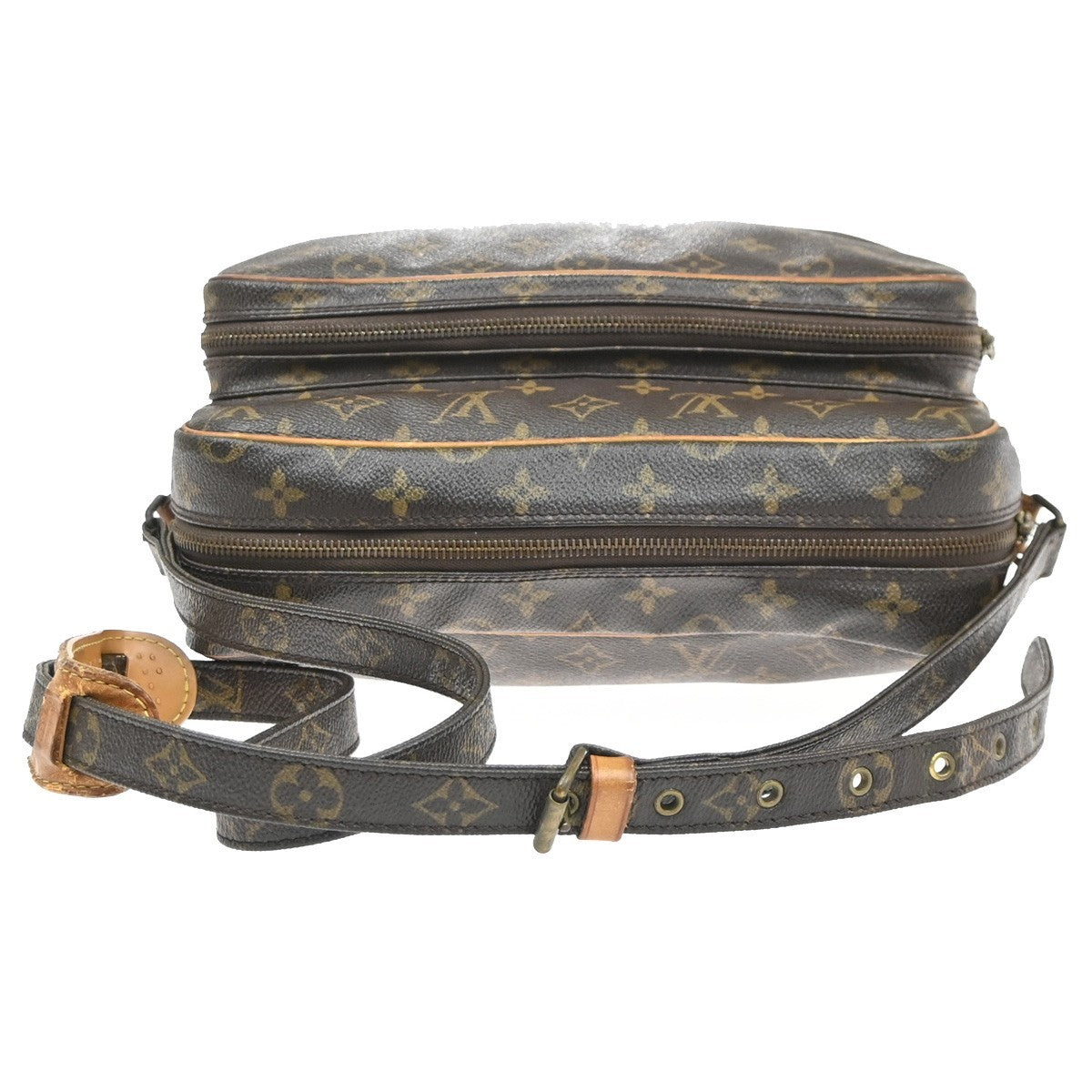 LOUIS VUITTON Nile Crossbody Shoulder Bag Monogram Leather Brown M45244 30KC811