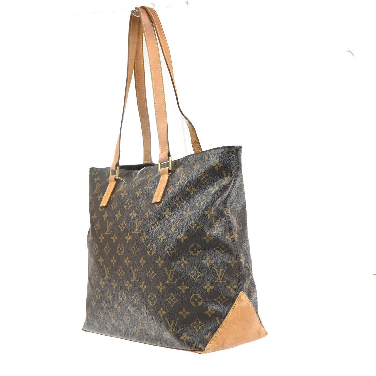LOUIS VUITTON Cabas Mezzo Shoulder Bag Monogram Leather Brown M51151 70CA979