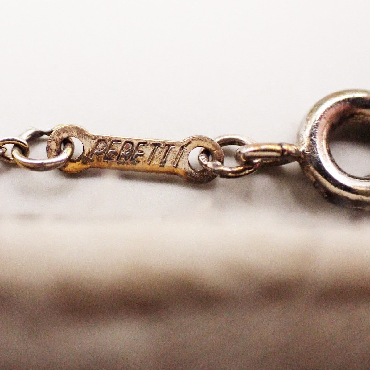 TIFFANY & CO. Open Heart 22mm Chain Necklace Silver Ag 925 Gold-Plated 01KA965