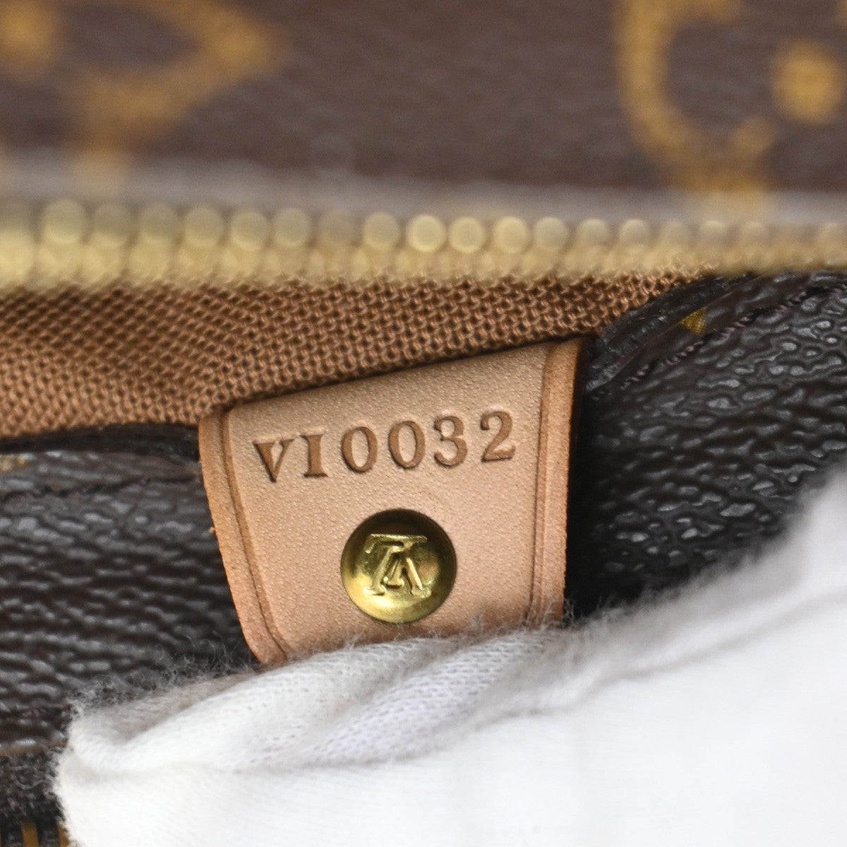 LOUIS VUITTON Cabas Piano Shoulder Bag Monogram Leather Brown M51148 93YJ044