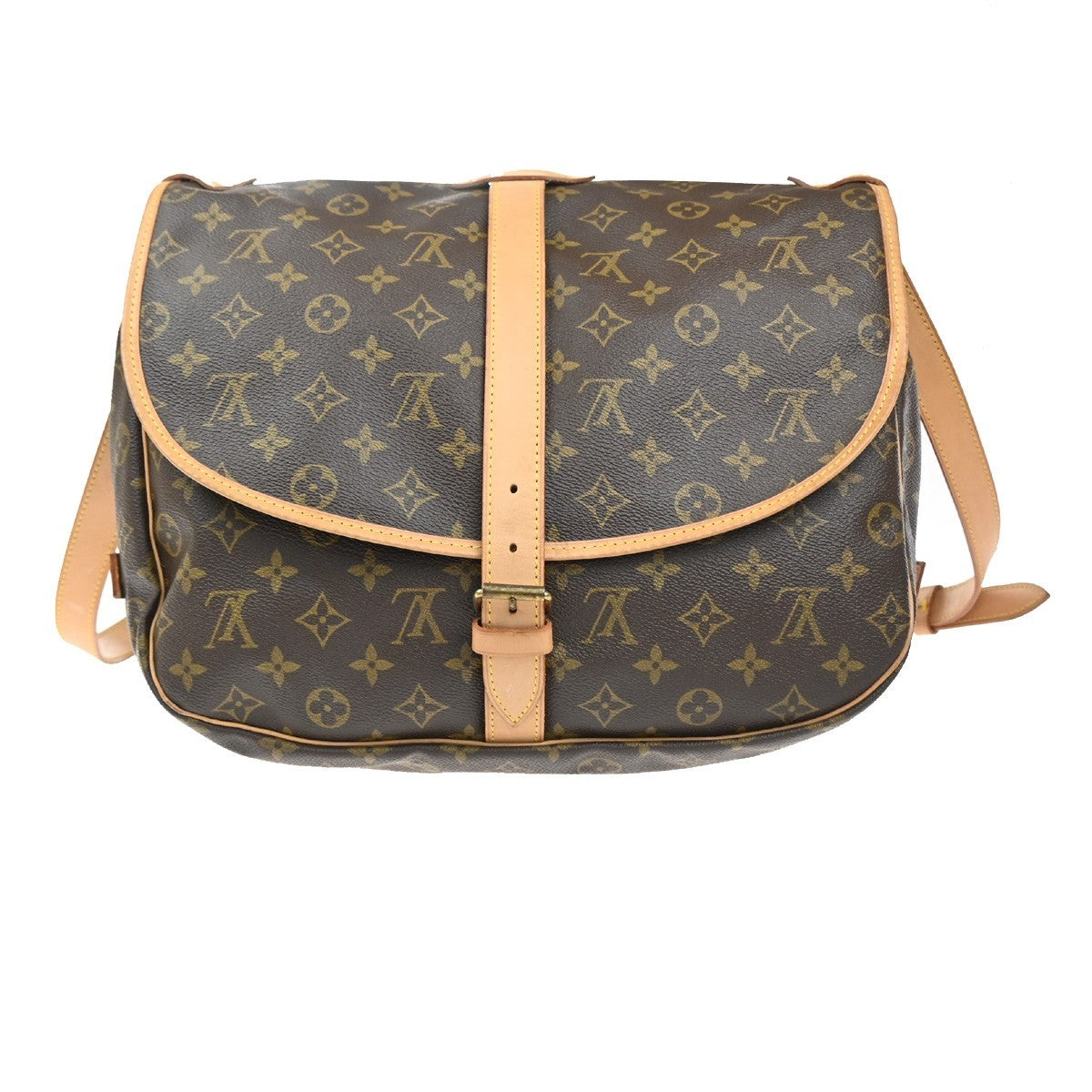 LOUIS VUITTON Saumur 35 Shoulder Bag Monogram Leather BN France M42254 29KD041