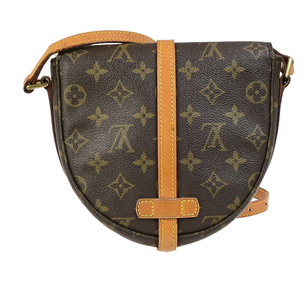 LOUIS VUITTON Chantilly PM Shoulder Bag Monogram Leather Brown M51234 31YG541