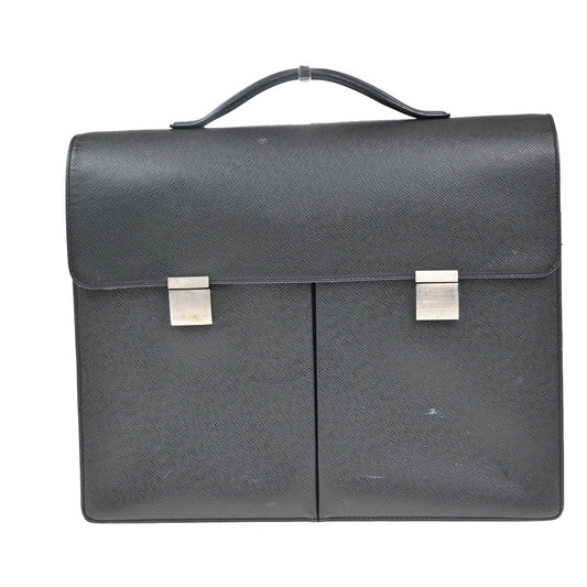 34.Live LOUIS VUITTON Serviette Kazan Brifecase Bag Taiga Leather M30802 04KP441