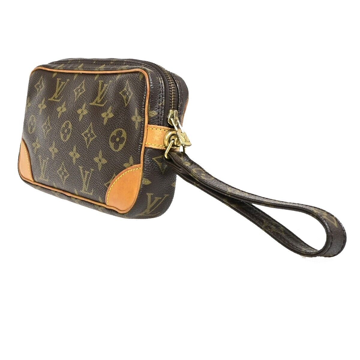 LOUIS VUITTON Marly Dragonne PM Clutch Hand Bag Monogram Leather M51827 32EC572