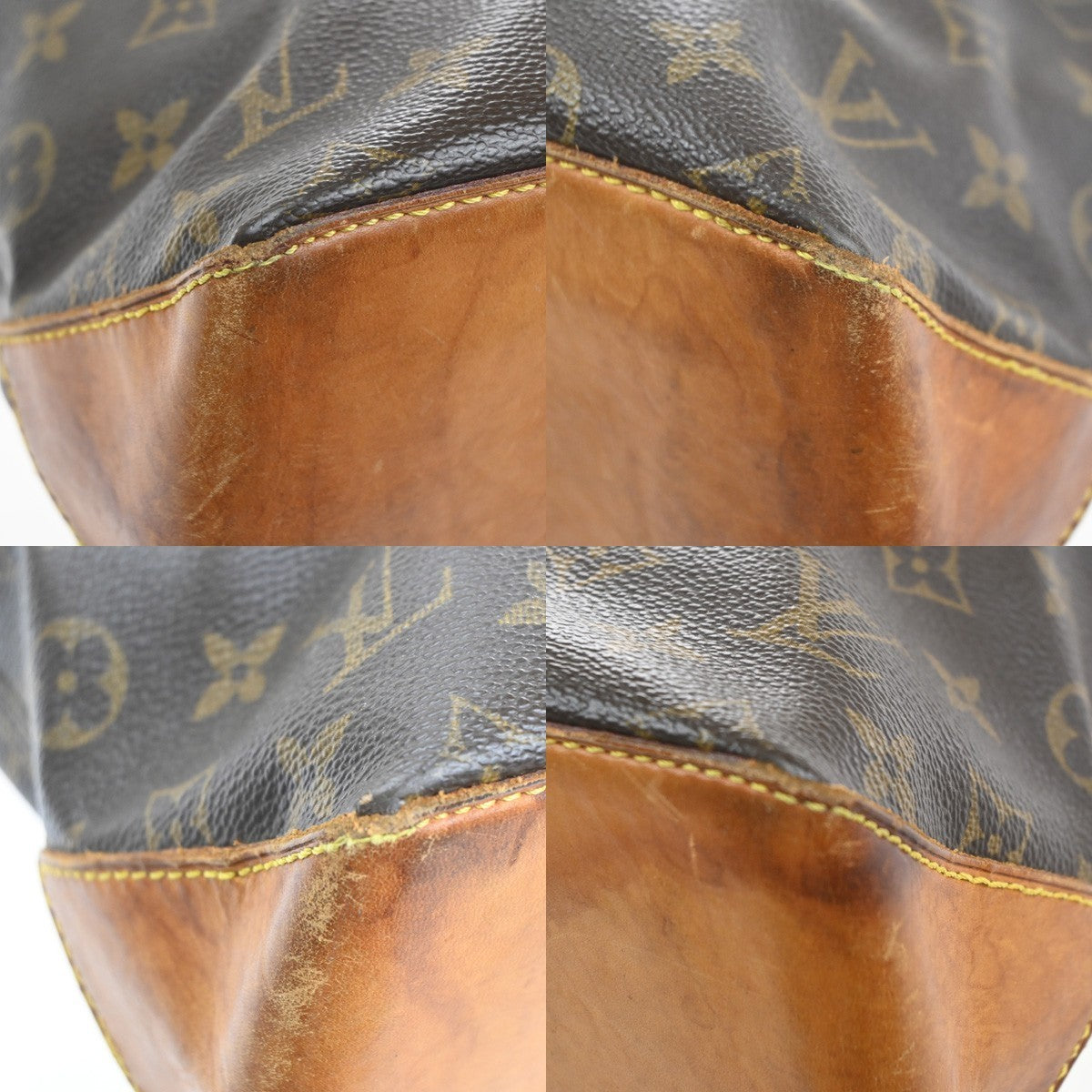 LOUIS VUITTON Cabas Piano Shoulder Bag Monogram Leather Brown M51148 35MA378