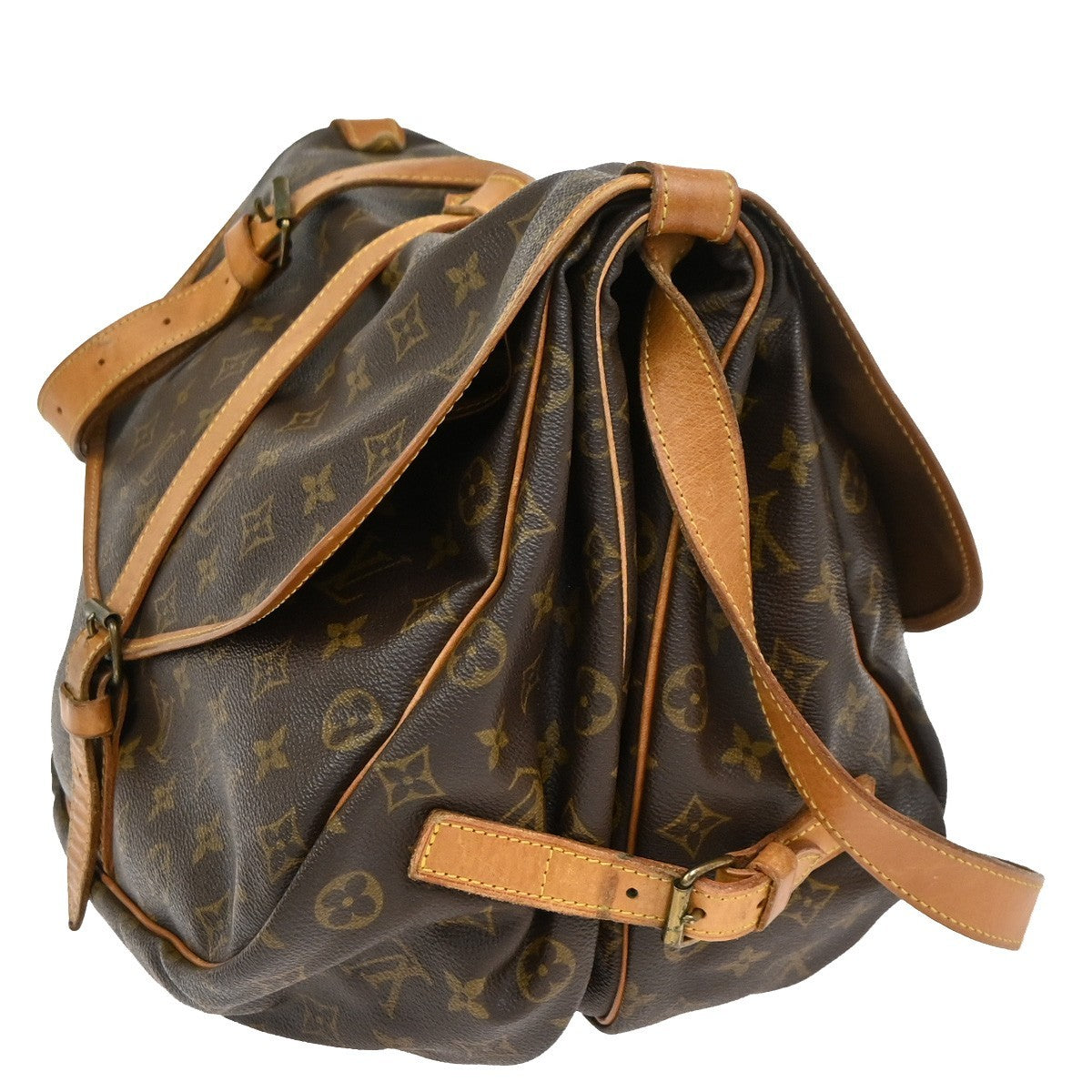 LOUIS VUITTON Saumur 35 Shoulder Bag Monogram Leather BN France M42254 73CA945