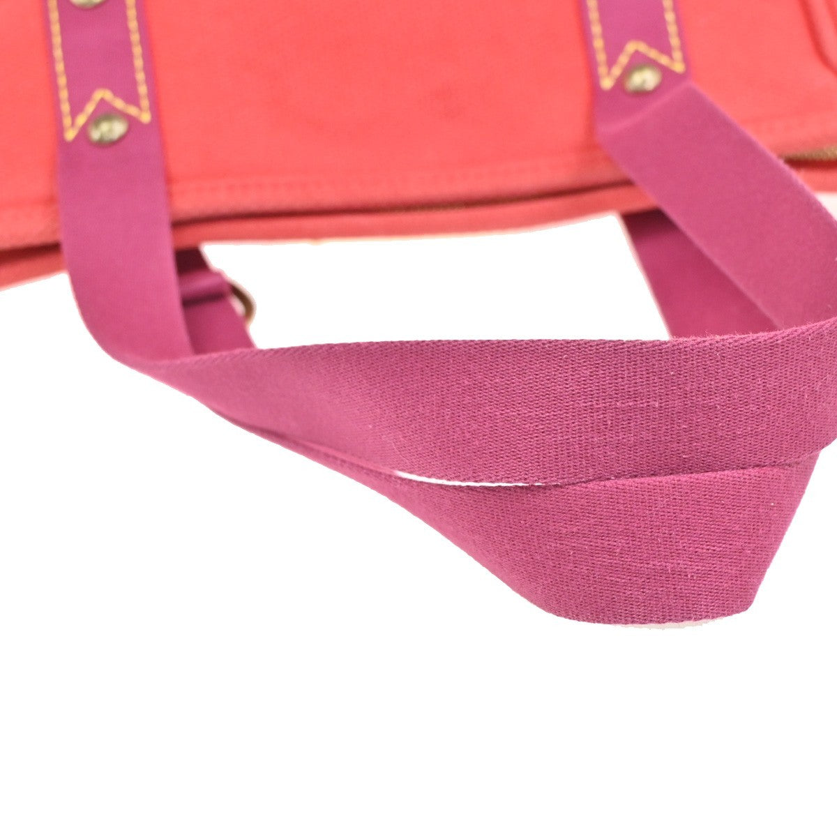 6.Live LOUIS VUITTON Cabas MM Shoulder Bag Antigua Canvas Leather M40034 32ZA237