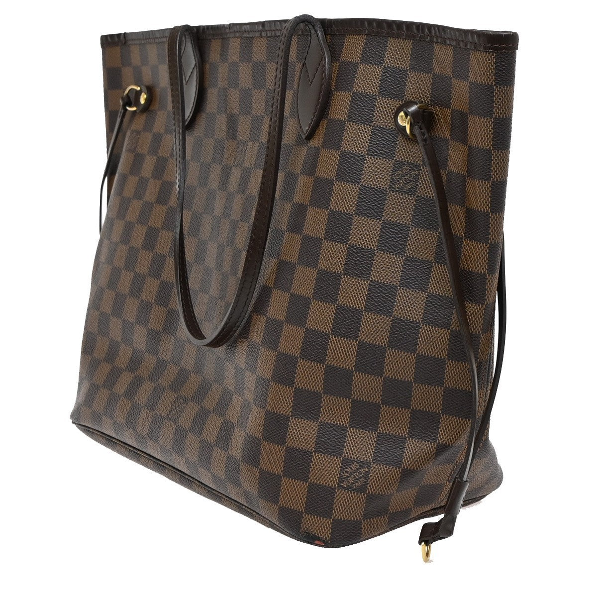LOUIS VUITTON Neverfull MM Shoulder Bag Damier Ebene Leather BN N51105 53DA197