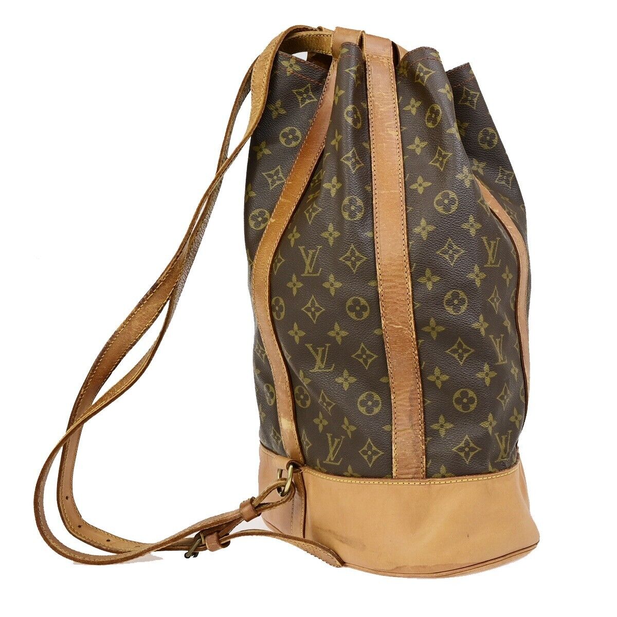 LOUIS VUITTON LV Randonnee GM Shoulder Bag Monogram Leather Brown M42244 37SJ509
