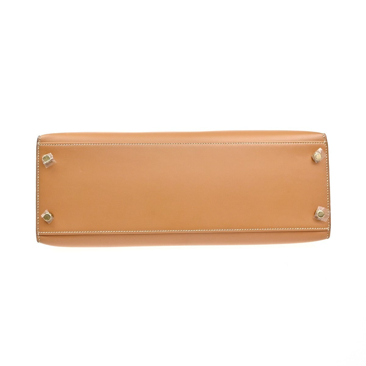 HERMES Kelly 32 2Way Shoulder Hand Bag Chamonix Leather Natural GHW 6640RL144