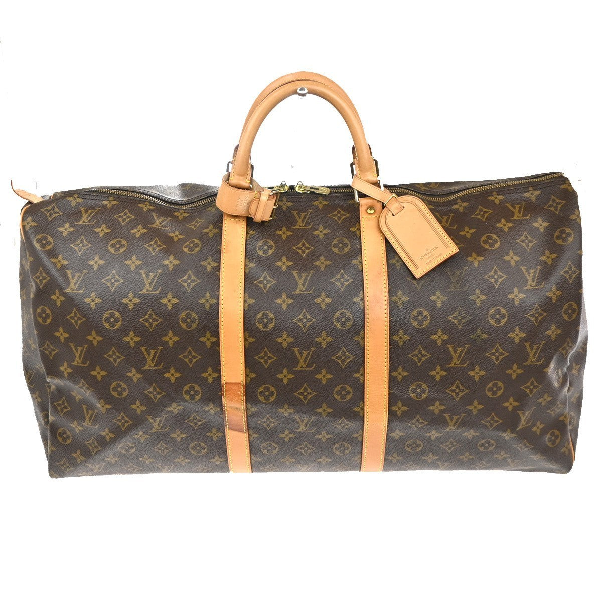 LOUIS VUITTON Keepall 60 Travel Hand Bag Monogram Leather Brown M41422 16TA482