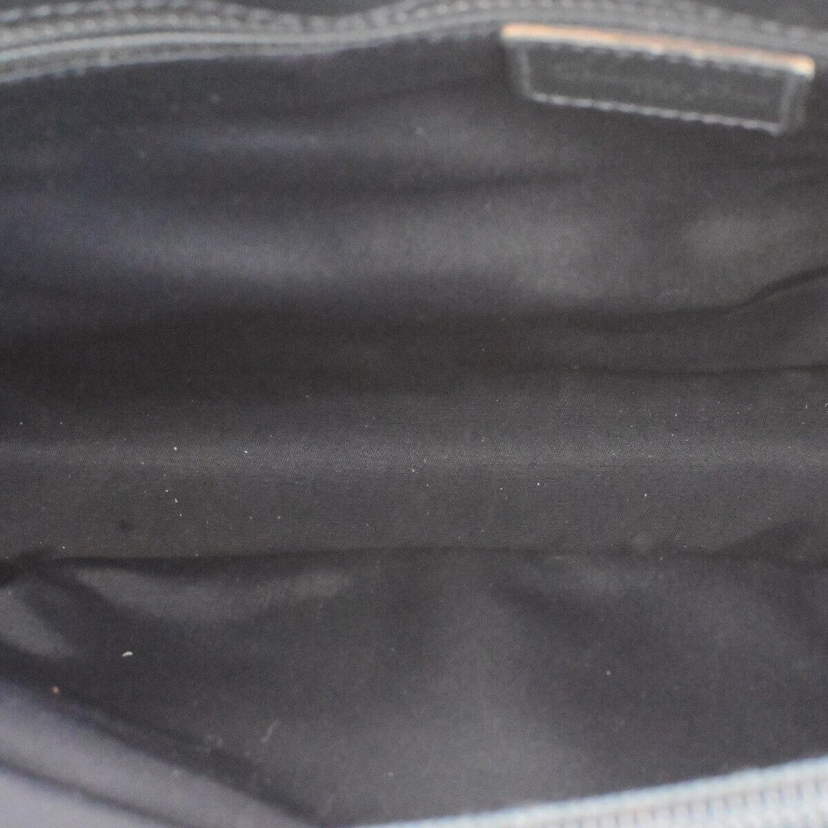 CHRISTIAN DIOR Trotter Pattern Shoulder Bag Canvas Leather Navy Blue 77ED282