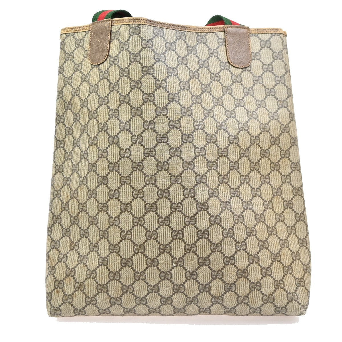 GUCCI Logo GG Pattern Sherry Line Shoulder Tote Bag PVC Leather BN Italy 04MA683