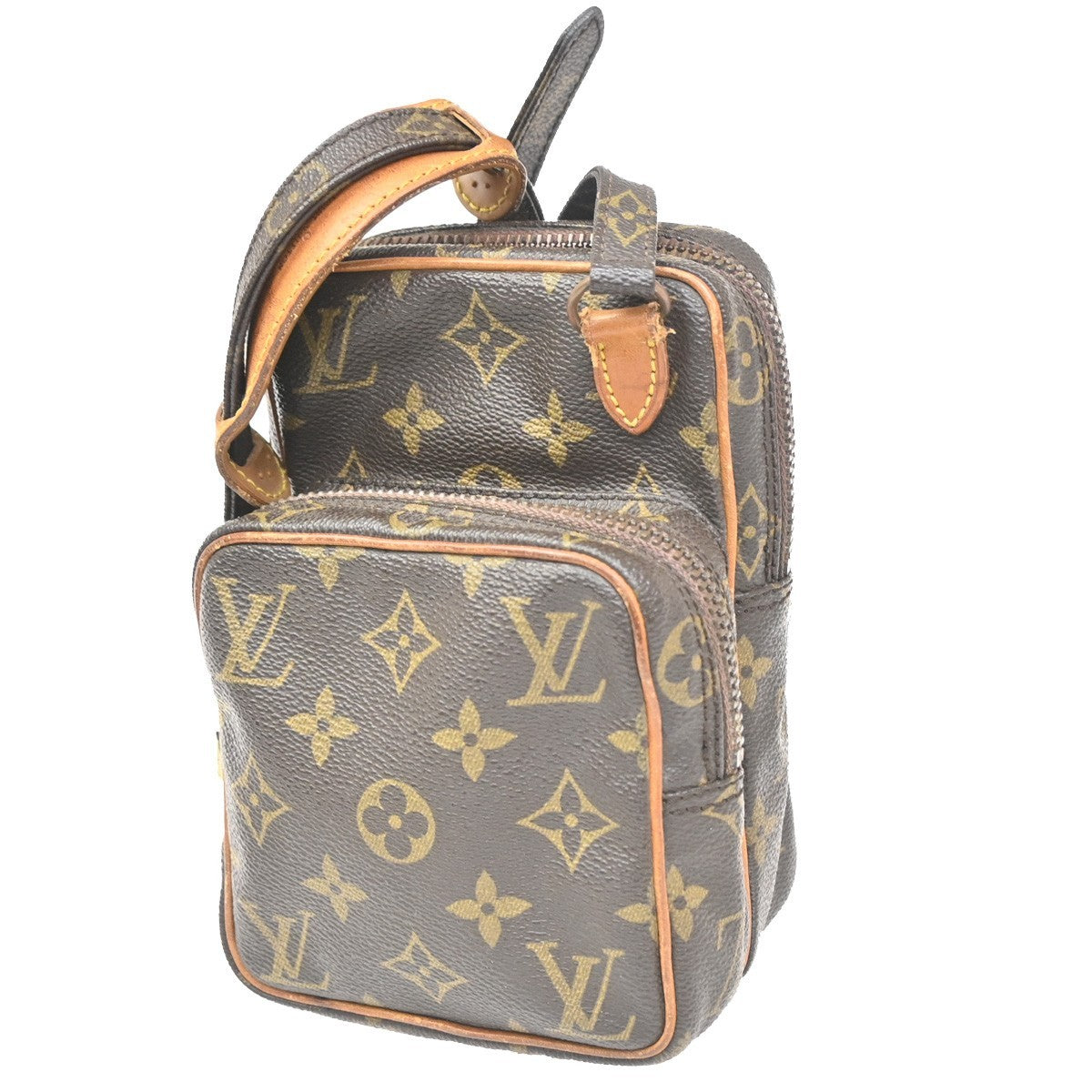 LOUIS VUITTON Mini Amazon Shoulder Bag Monogram Leather Brown M45238 86KC377