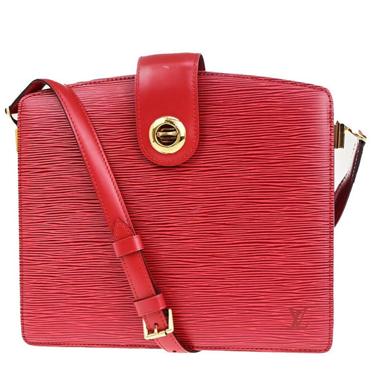 LOUIS VUITTON LV Capucines Shoulder Bag Epi Leather Red France M52347 35EC940