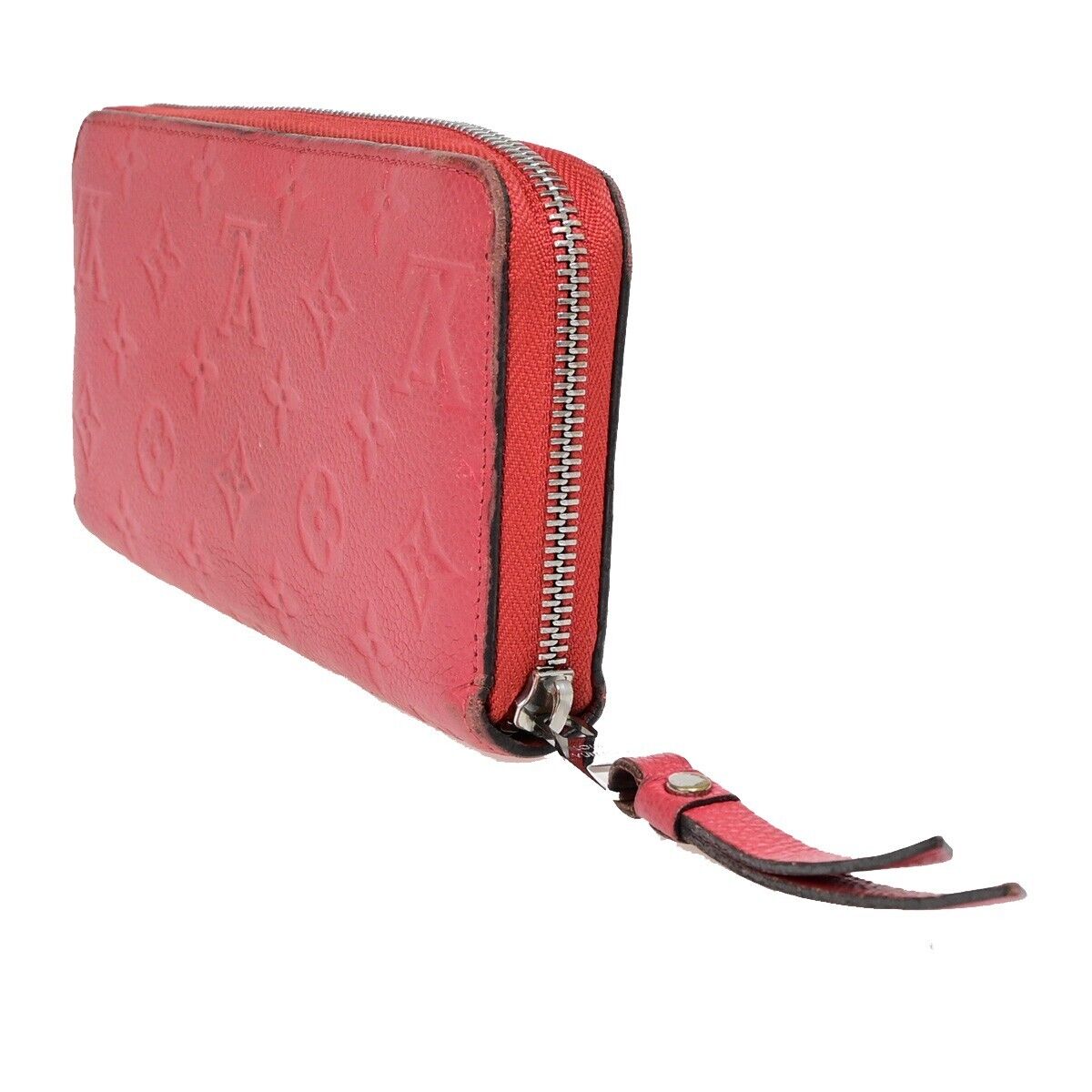 LOUIS VUITTON Long Zippy Wallet Monogram Empreinte Leather Cherry M68571 66EB325