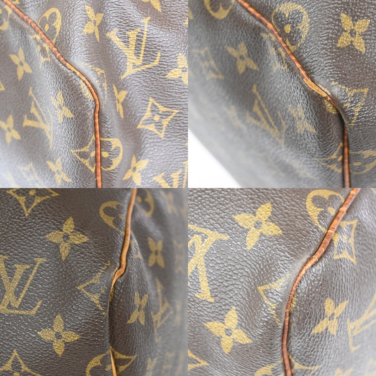 LOUIS VUITTON Keepall 55 Travel Hand Bag Monogram Leather Brown M41424 81PA007