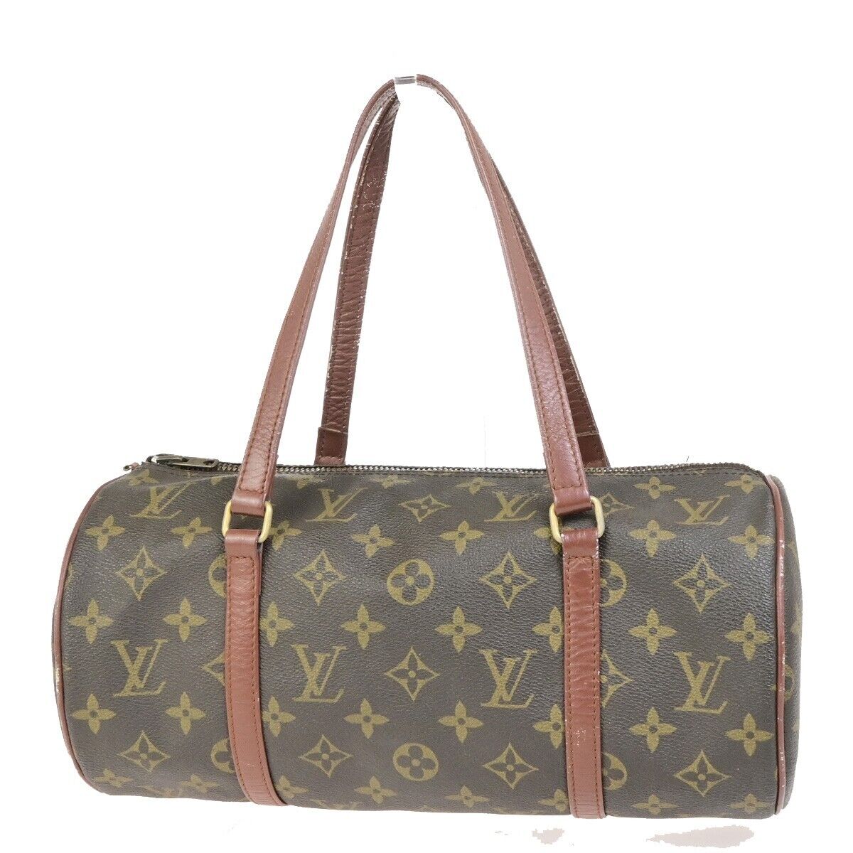 LOUIS VUITTON Logo PAPILLON 30 Hand Bag Monogram Leather Brown M51365 09FB281