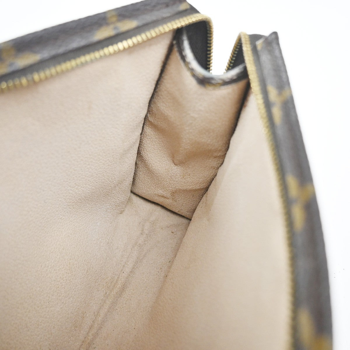 LOUIS VUITTON Poche Toilette 19 Clutch Pouch Bag Monogram Leather M47544 66KC433