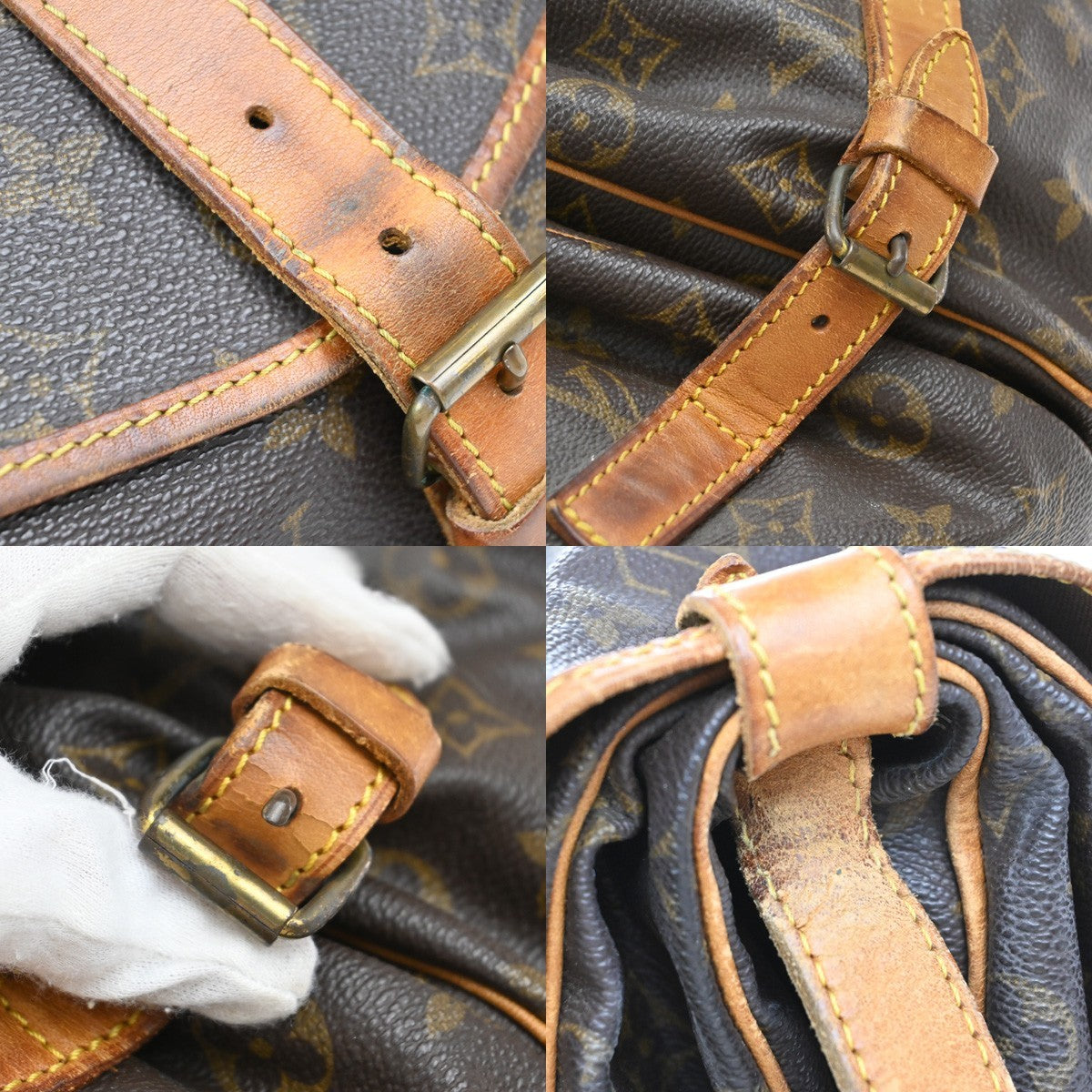LOUIS VUITTON Saumur 35 Shoulder Bag Monogram Leather BN France M42254 70MA376