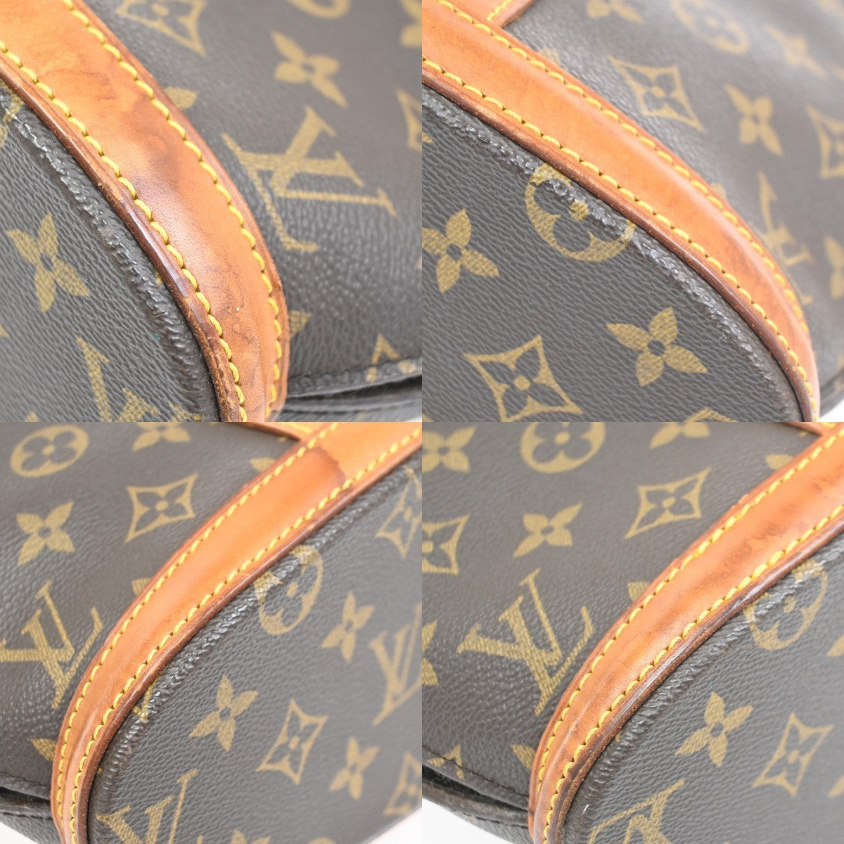 LOUIS VUITTON BABYLONE Shoulder Bag Monogram Leather Brown France M51102 73KC832