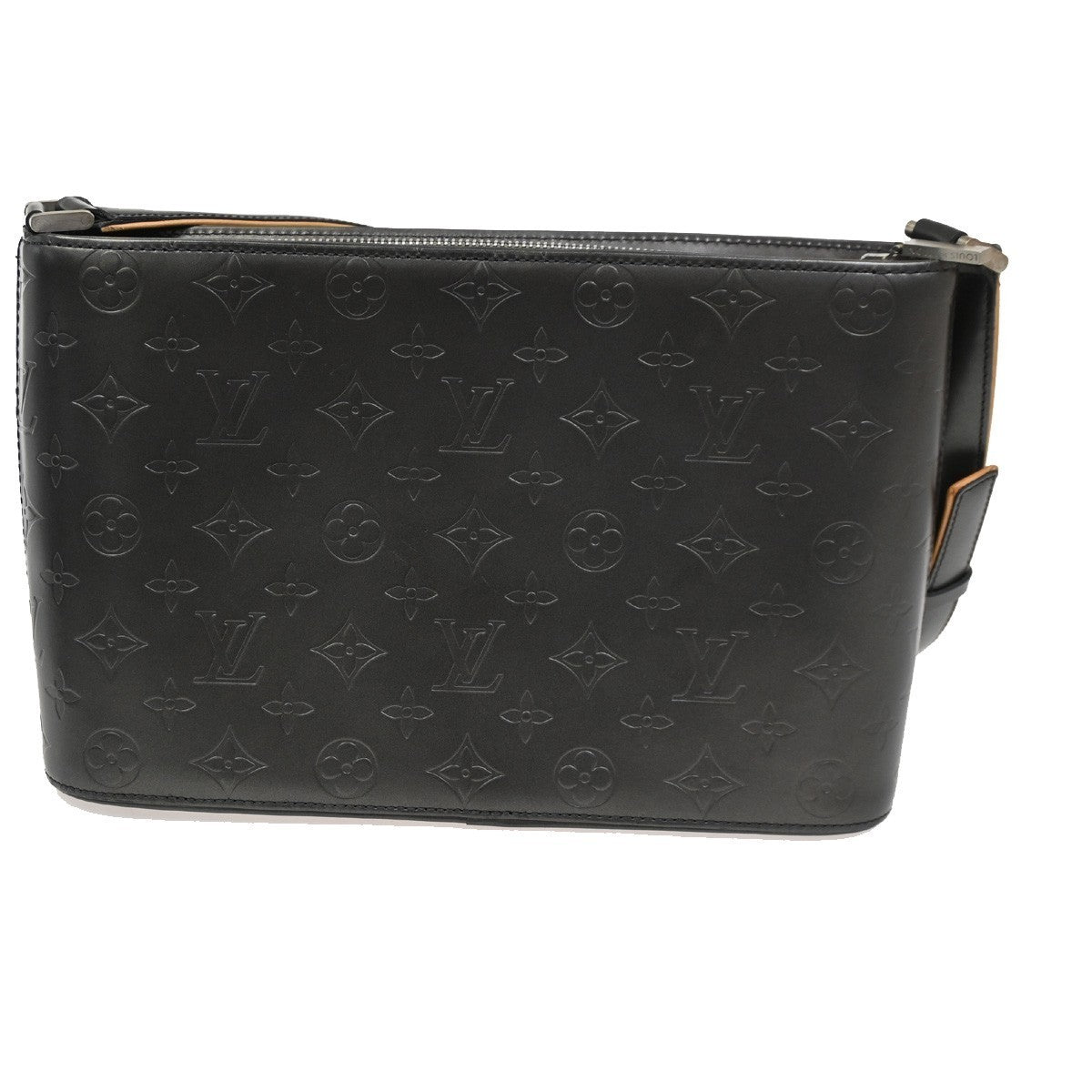 LOUIS VUITTON Alston Shoulder Bag Monogram Mat Leather Noir M55122 98TA397