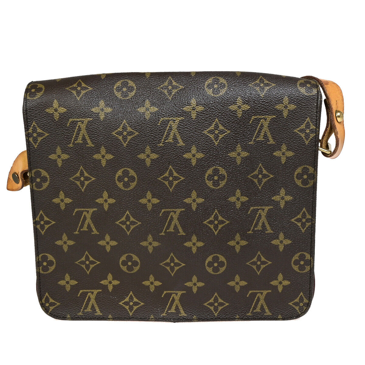 LOUIS VUITTON Cartouchiere GM Shoulder Bag Monogram Leather Brown M51252 37YF621
