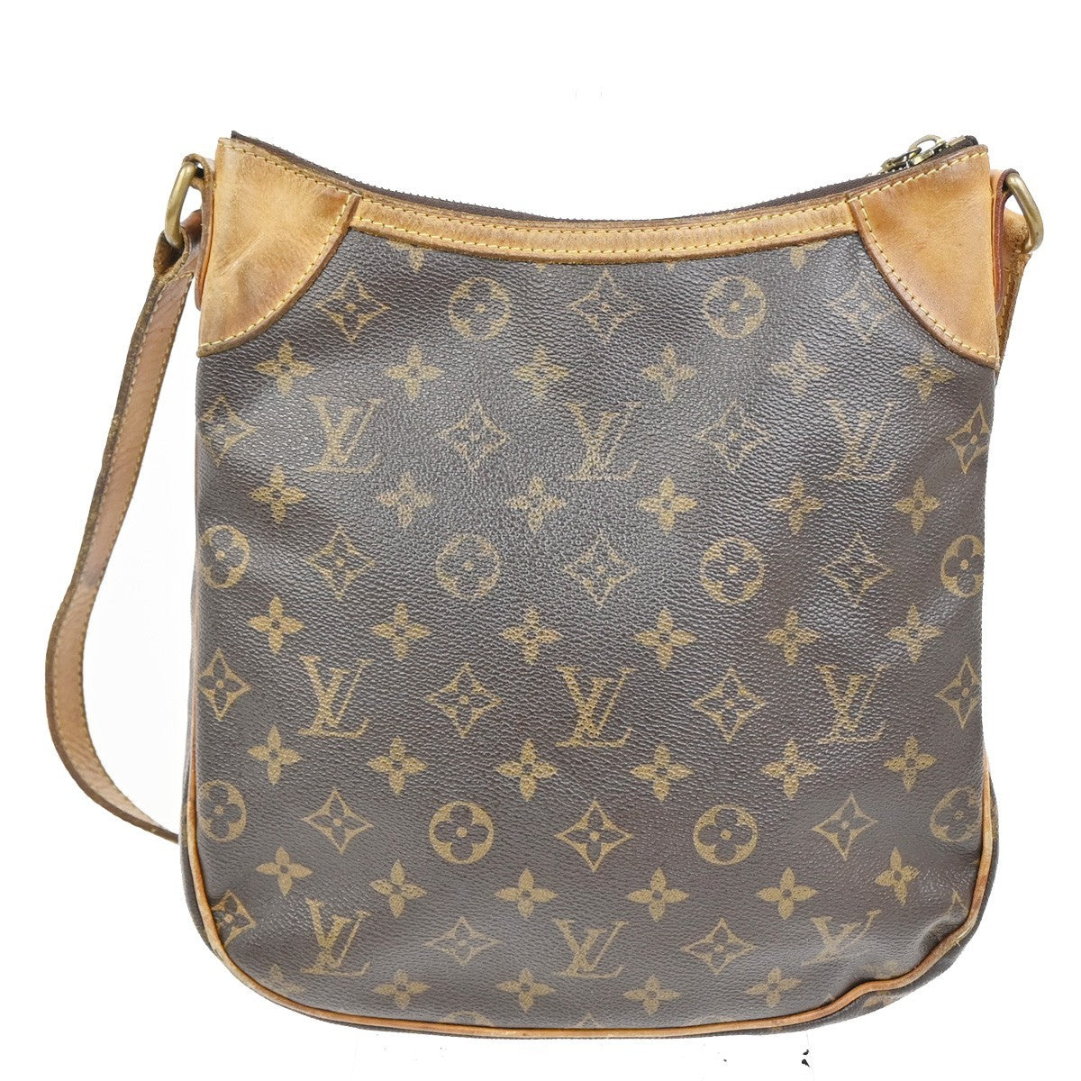 LOUIS VUITTON Odeon PM Shoulder Bag Monogram Leather Brown Spain M56390 88TA579