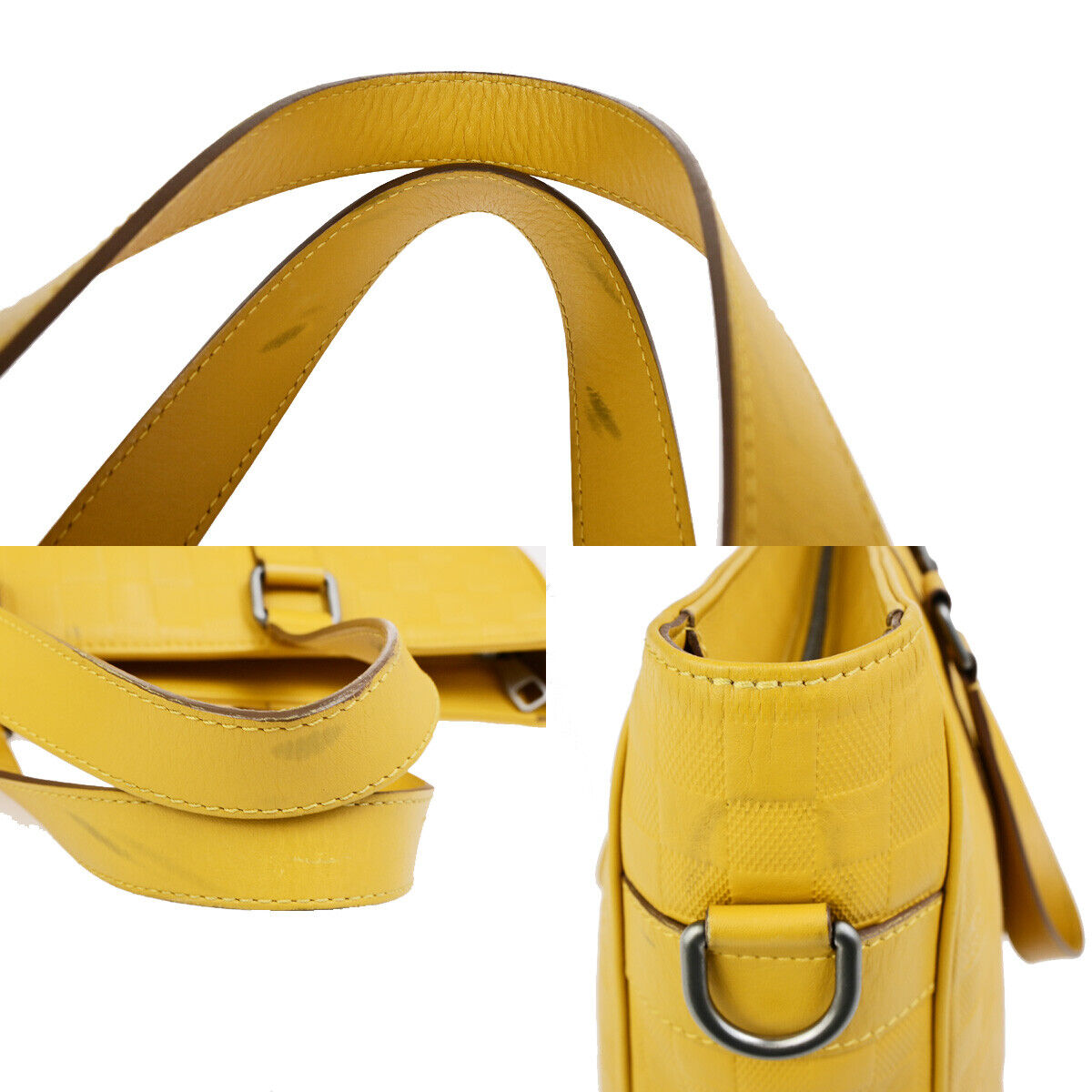 LOUIS VUITTON Neo Tadao Hand Bag Damier Infini Yellow N41228 78YG642