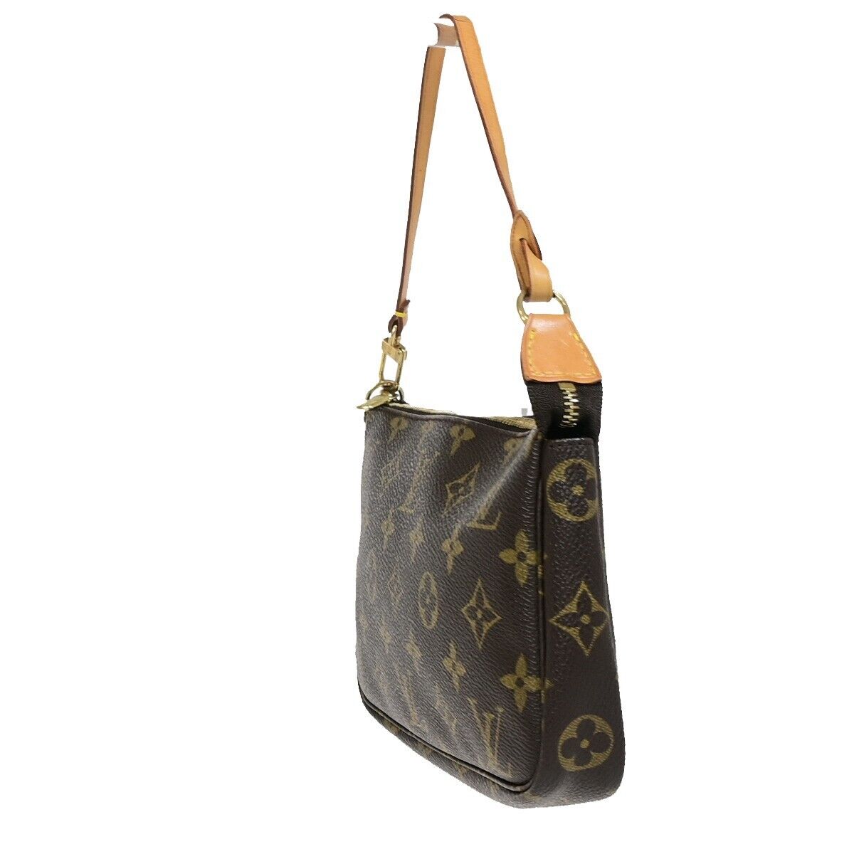 LOUIS VUITTON Pochette Accessoires Hand Bag Monogram Leather BN M51980 90EB453