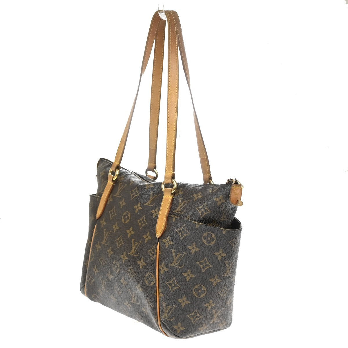 LOUIS VUITTON Logo Totally PM Shoulder Bag Monogram Leather Brown M56688 99YJ098