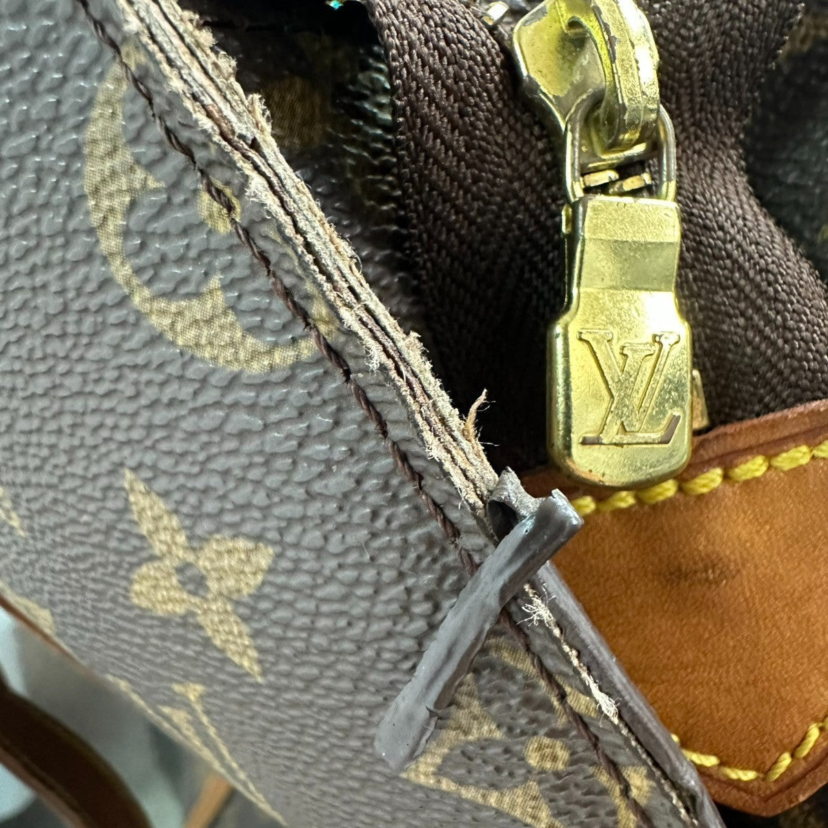 LOUIS VUITTON BABYLONE Shoulder Bag Monogram Leather Brown France M51102 32KD247
