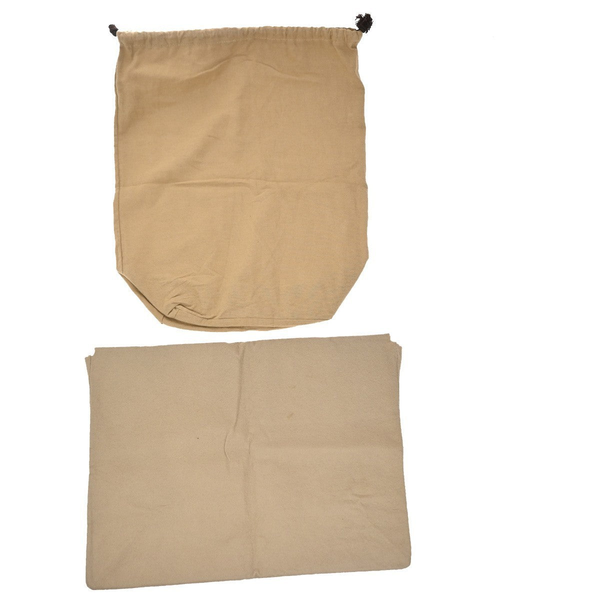 LOUIS VUITTON Logo 10 Set Dust Bag Drawstring Canvas Cotton Beige Brown 09KP301