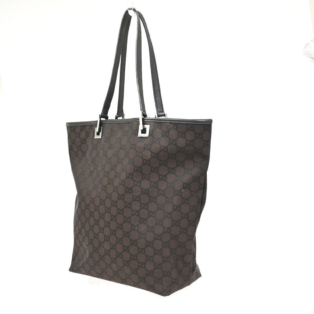 GUCCI GG Pattern Shoulder Tote Handbag Bag Canvas Leather BN SHW Italy 61CA781
