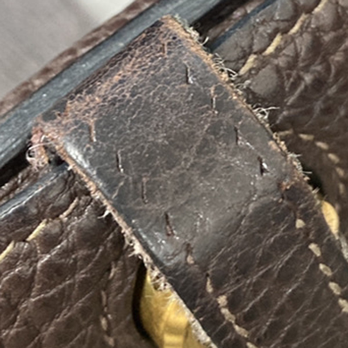 HERMES Logos Dogon GM Long Bifold Wallet Togo Leather Brown GHW 86KP576